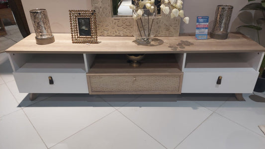 Tv Unit wooden and white